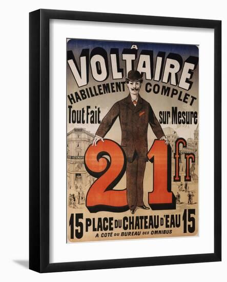 A Voltaire, circa 1877-Jules Chéret-Framed Giclee Print