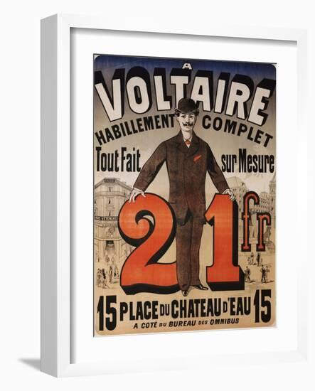 A Voltaire, circa 1877-Jules Chéret-Framed Giclee Print