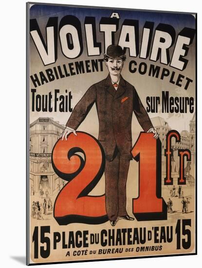 A Voltaire, circa 1877-Jules Chéret-Mounted Giclee Print