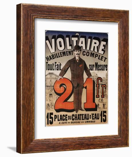 A Voltaire, circa 1877-Jules Chéret-Framed Giclee Print