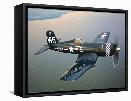 A Vought F4U-5 Corsair in Flight-Stocktrek Images-Framed Premier Image Canvas