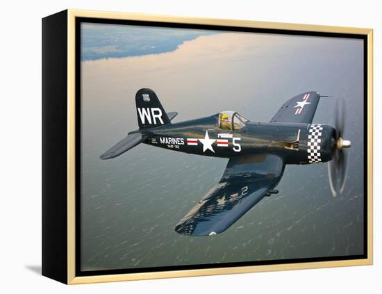 A Vought F4U-5 Corsair in Flight-Stocktrek Images-Framed Premier Image Canvas