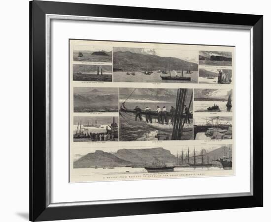 A Voyage from England to Natal in the Union Steam-Ship Arab-Joseph Nash-Framed Giclee Print