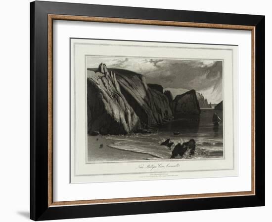 A Voyage Round Great Britain, Near Mullyan Cover, Cornwall-William Daniell-Framed Giclee Print