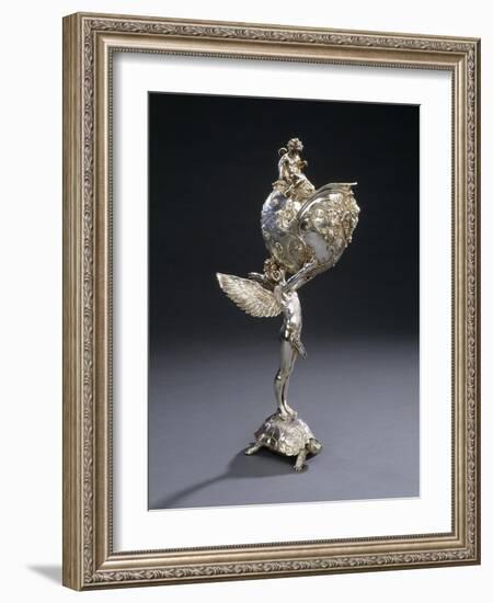 A W.M.F. Electroplated Bronze Sculptural Flower Holder-Franz von Stuck-Framed Giclee Print