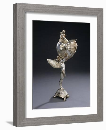 A W.M.F. Electroplated Bronze Sculptural Flower Holder-Franz von Stuck-Framed Giclee Print