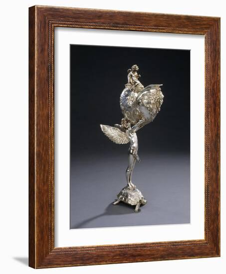 A W.M.F. Electroplated Bronze Sculptural Flower Holder-Franz von Stuck-Framed Giclee Print