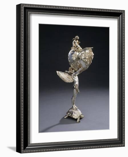 A W.M.F. Electroplated Bronze Sculptural Flower Holder-Franz von Stuck-Framed Giclee Print