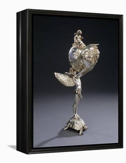 A W.M.F. Electroplated Bronze Sculptural Flower Holder-Franz von Stuck-Framed Premier Image Canvas