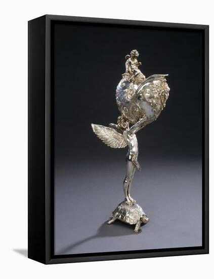 A W.M.F. Electroplated Bronze Sculptural Flower Holder-Franz von Stuck-Framed Premier Image Canvas