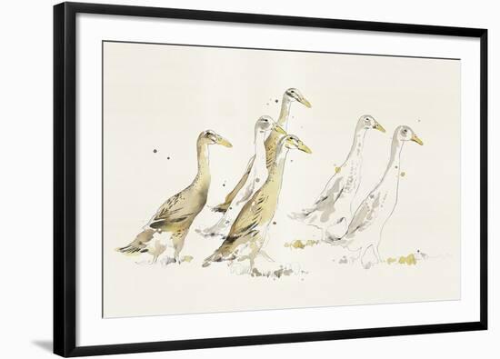 A Waddle About-Kristine Hegre-Framed Giclee Print