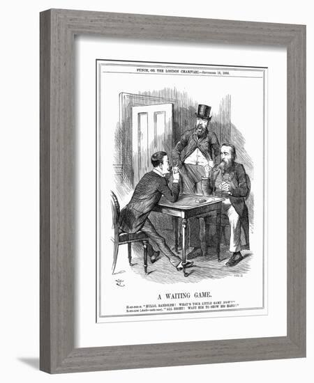 A Waiting Game, 1886-John Tenniel-Framed Giclee Print