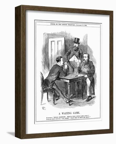 A Waiting Game, 1886-John Tenniel-Framed Giclee Print