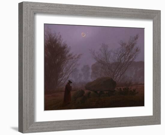 A Walk at Dusk, 1830-1835-Caspar David Friedrich-Framed Giclee Print