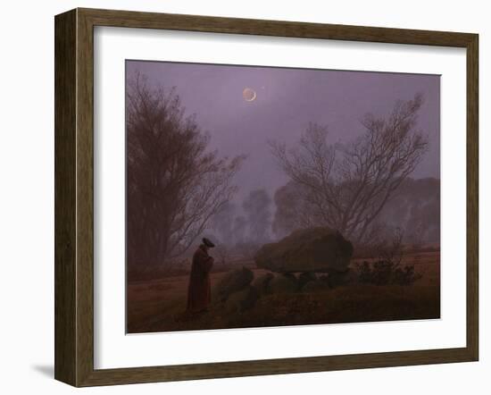 A Walk at Dusk, 1830-1835-Caspar David Friedrich-Framed Giclee Print