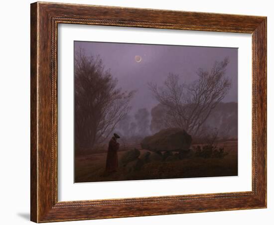 A Walk at Dusk, 1830-1835-Caspar David Friedrich-Framed Giclee Print