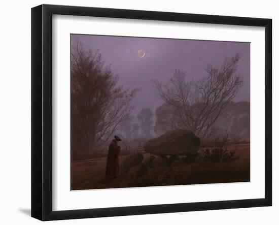 A Walk at Dusk, 1830-1835-Caspar David Friedrich-Framed Giclee Print