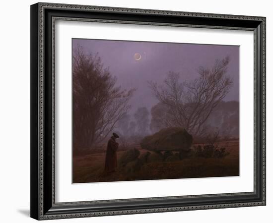 A Walk at Dusk, 1830-1835-Caspar David Friedrich-Framed Giclee Print