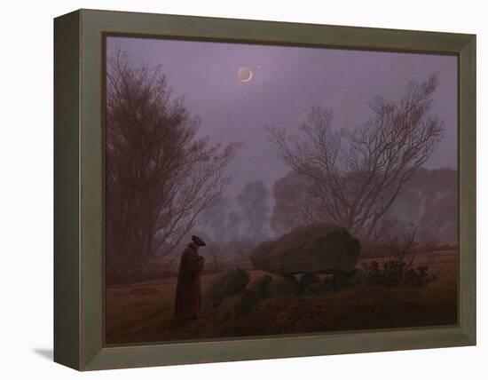 A Walk at Dusk, 1830-1835-Caspar David Friedrich-Framed Premier Image Canvas