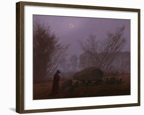 A Walk at Dusk, 1830-1835-Caspar David Friedrich-Framed Giclee Print