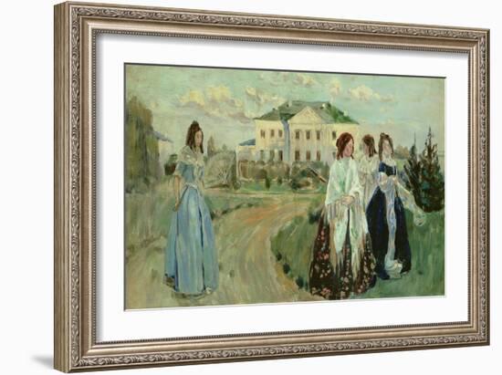 A Walk at Sunset, 1903-Viktor Elpidiforovich Borisov-musatov-Framed Giclee Print