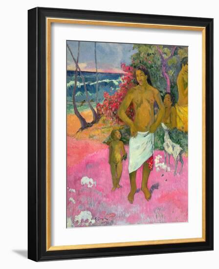 A Walk by the Sea, 1902-Paul Gauguin-Framed Giclee Print