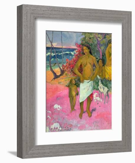 A Walk by the Sea, 1902-Paul Gauguin-Framed Giclee Print