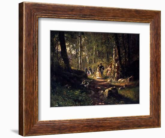 A Walk in a Forest, 1869-Ivan Shishkin-Framed Giclee Print