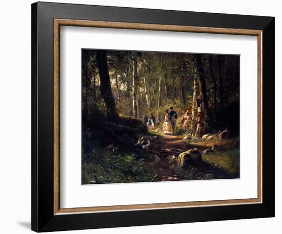 A Walk in a Forest, 1869-Ivan Shishkin-Framed Giclee Print