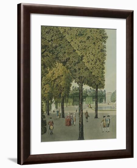 A Walk in Schoenbrunn Gardens, Near Vienna-null-Framed Giclee Print