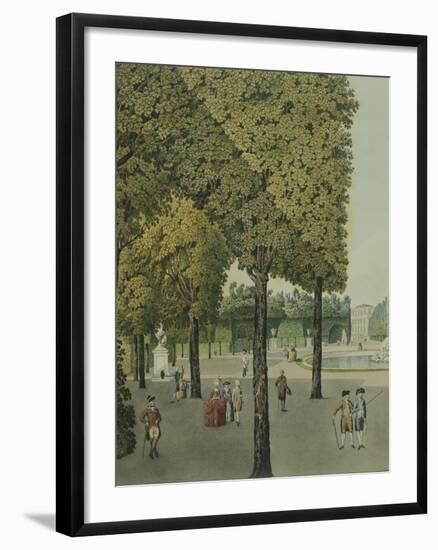 A Walk in Schoenbrunn Gardens, Near Vienna-null-Framed Giclee Print