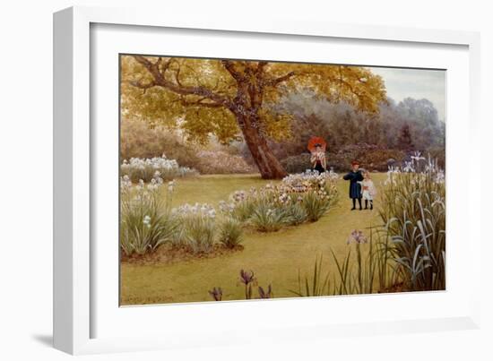 A Walk in the Garden-Frederick Hamilton Jackson-Framed Giclee Print