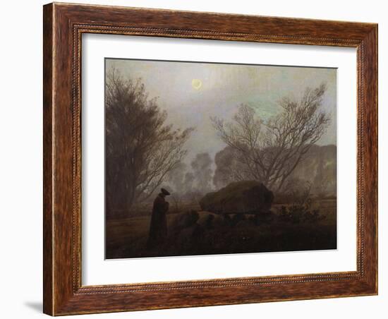 A Walk in the Mountains; Spaziergang in Der Abenddammerung-Caspar David Friedrich-Framed Giclee Print