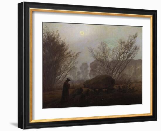 A Walk in the Mountains; Spaziergang in Der Abenddammerung-Caspar David Friedrich-Framed Giclee Print