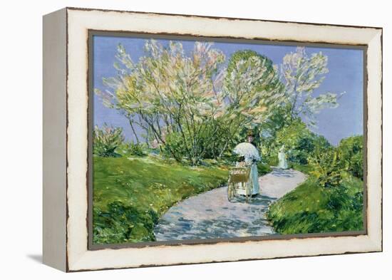 A Walk in the Park-Childe Hassam-Framed Premier Image Canvas