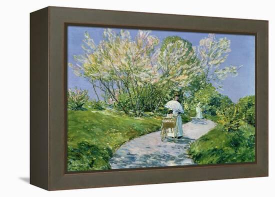 A Walk in the Park-Childe Hassam-Framed Premier Image Canvas
