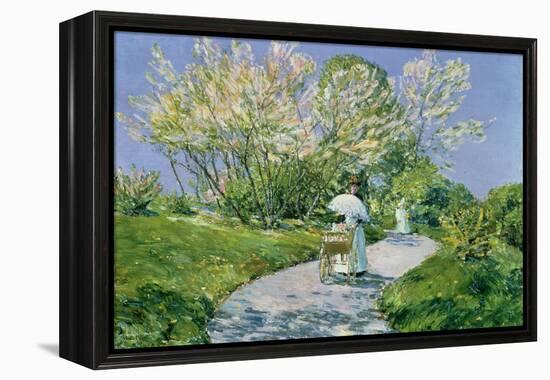 A Walk in the Park-Childe Hassam-Framed Premier Image Canvas