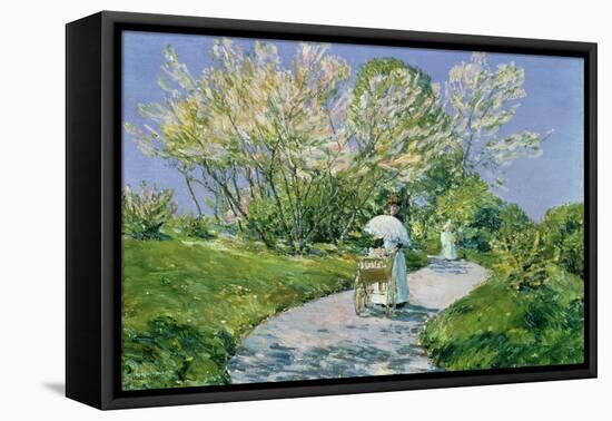 A Walk in the Park-Childe Hassam-Framed Premier Image Canvas