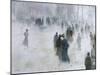 A Walk in the Snow-Lucien Frank-Mounted Giclee Print