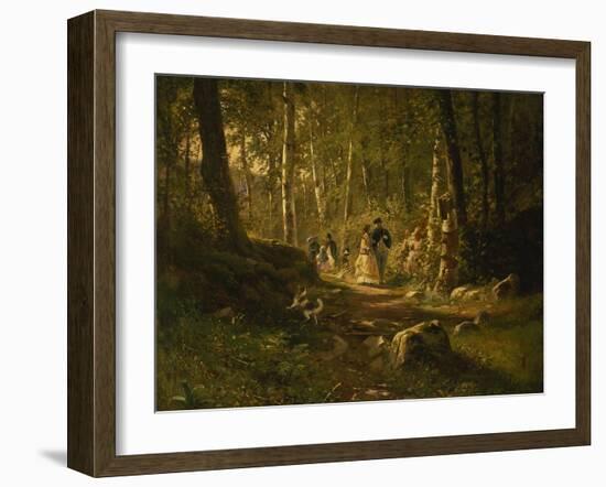 A Walk Through the Forest-Iwan Iwanowitsch Schischkin-Framed Giclee Print