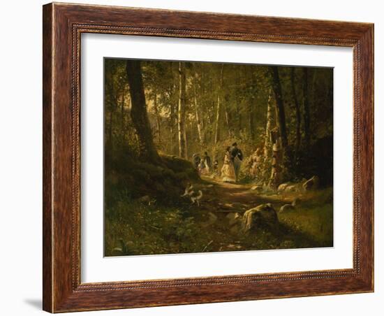 A Walk Through the Forest-Iwan Iwanowitsch Schischkin-Framed Giclee Print