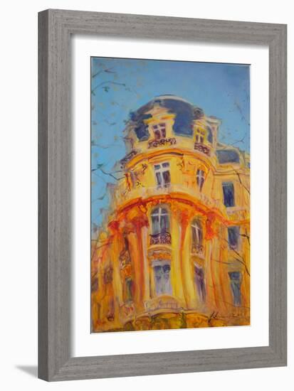 A Walk Up the Champs-Elysees, 2010-Antonia Myatt-Framed Giclee Print