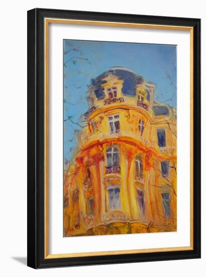 A Walk Up the Champs-Elysees, 2010-Antonia Myatt-Framed Giclee Print