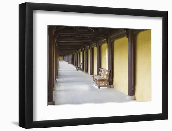 A Walkway, Imperial Citadel, Hue, UNESCO World Heritage Site, Vietnam, Indochina, Southeast Asia-Charlie Harding-Framed Photographic Print