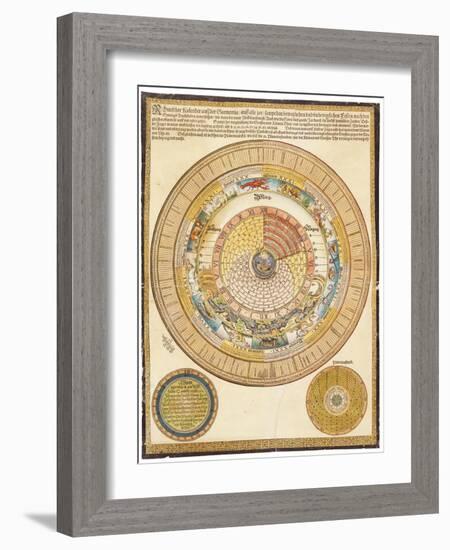 A Wall Calendar with Volvelle-null-Framed Giclee Print