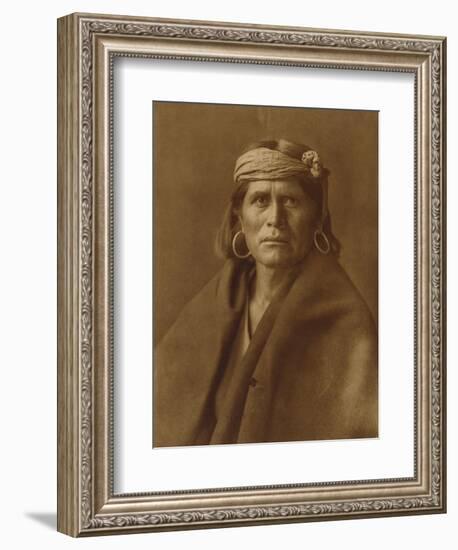 A Walpi Man, Hopi, 1906-Edward S. Curtis-Framed Giclee Print