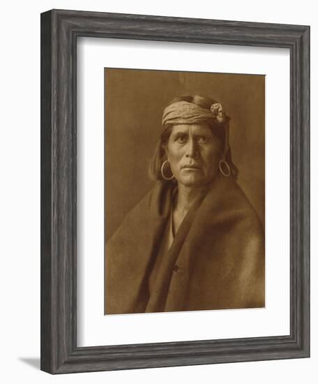 A Walpi Man, Hopi, 1906-Edward S. Curtis-Framed Giclee Print