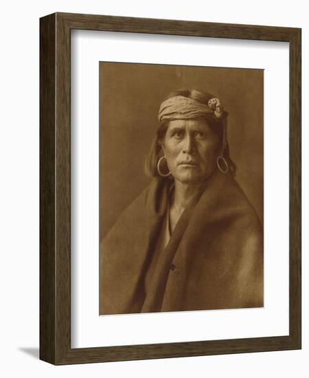 A Walpi Man, Hopi, 1906-Edward S. Curtis-Framed Giclee Print