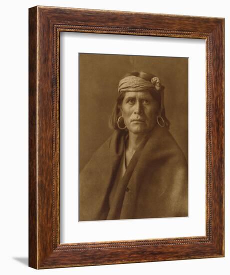 A Walpi Man, Hopi, 1906-Edward S. Curtis-Framed Giclee Print