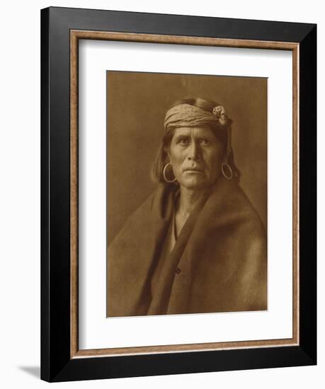 A Walpi Man, Hopi, 1906-Edward S. Curtis-Framed Giclee Print